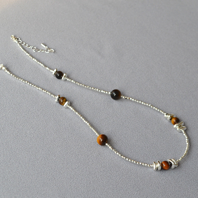 Argent Collier vintage fait main