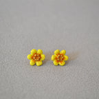 Argent Boucle d'oreille artisanal délicat