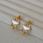 Argent Boucle d'oreille charmant pour toute occasion