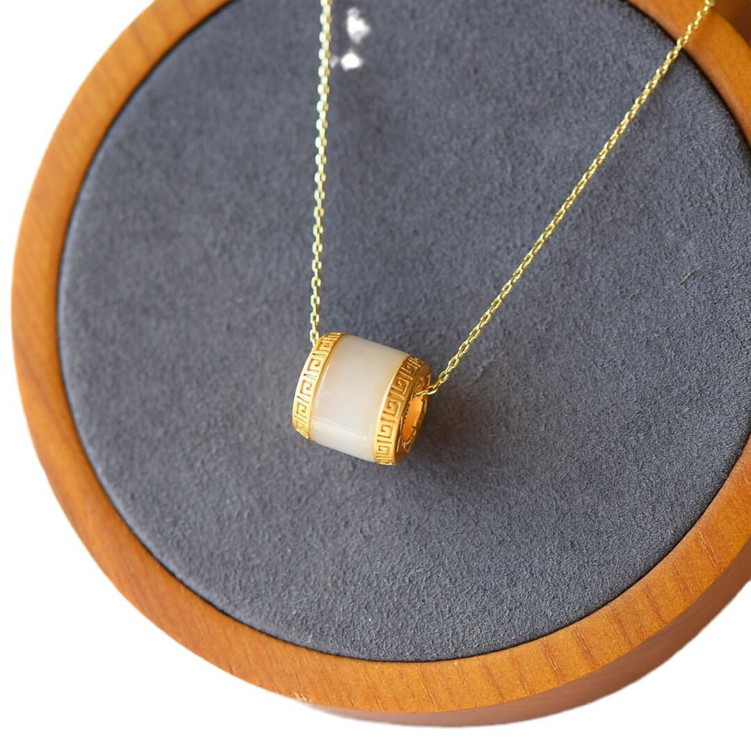 Argent Collier magnifique au style unique