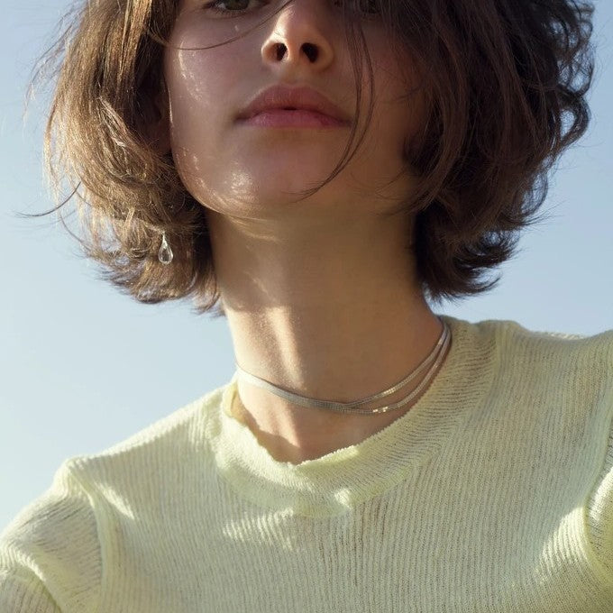 Argent Collier élégant pour toute occasion