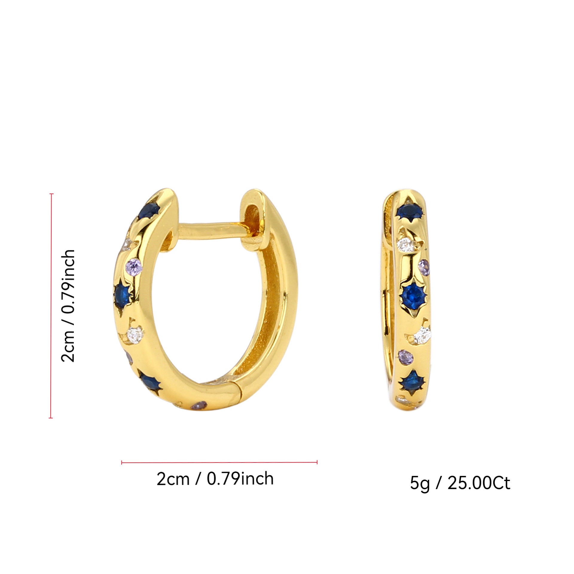 A Must-Have - Or Boucle d'oreille élégant pour toute occasion