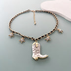 Argent Collier magnifique au style unique