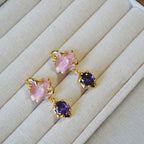 Argent Boucle d'oreille artisanal délicat