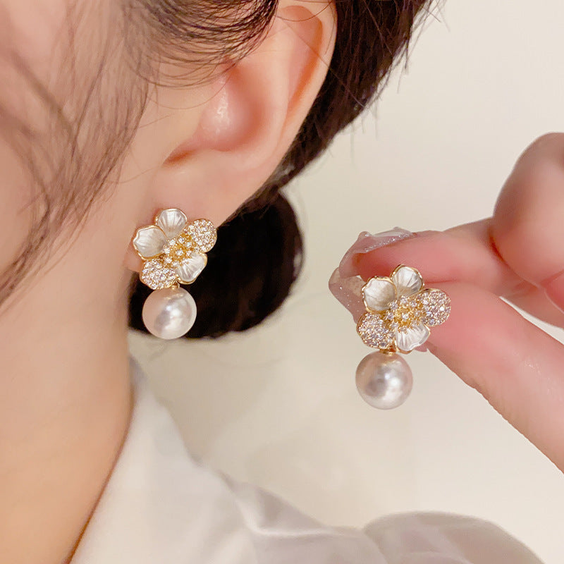 Argent Boucle d'oreille charmant pour toute occasion