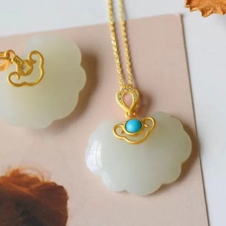 Argent Collier magnifique au style unique