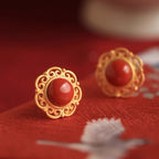 Argent Boucle d'oreille artisanal délicat