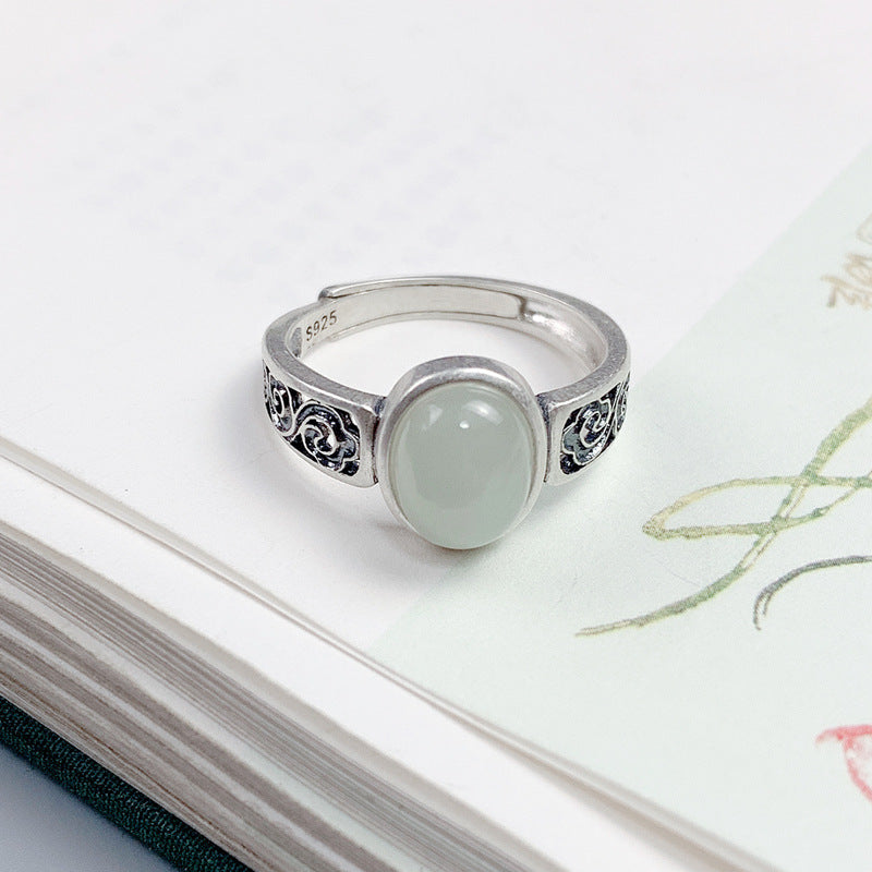 Argent Bague artisanal délicat