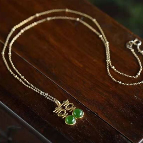 Argent Collier magnifique au style unique