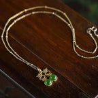 Argent Collier magnifique au style unique