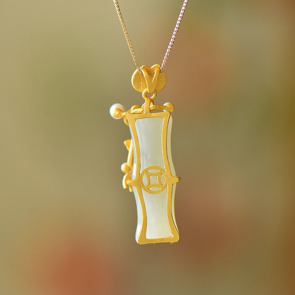 Argent Collier magnifique au style unique