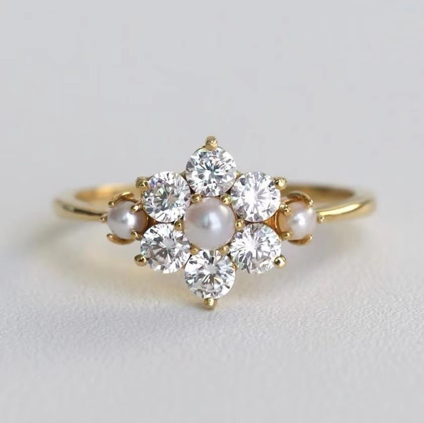 Perle Bague romantique pour moments spéciaux