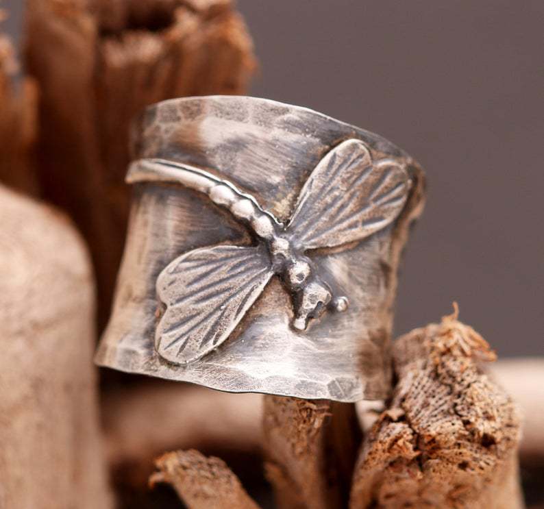 Argent Bague artisanal délicat