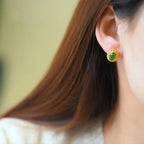 Argent Boucle d'oreille artisanal délicat