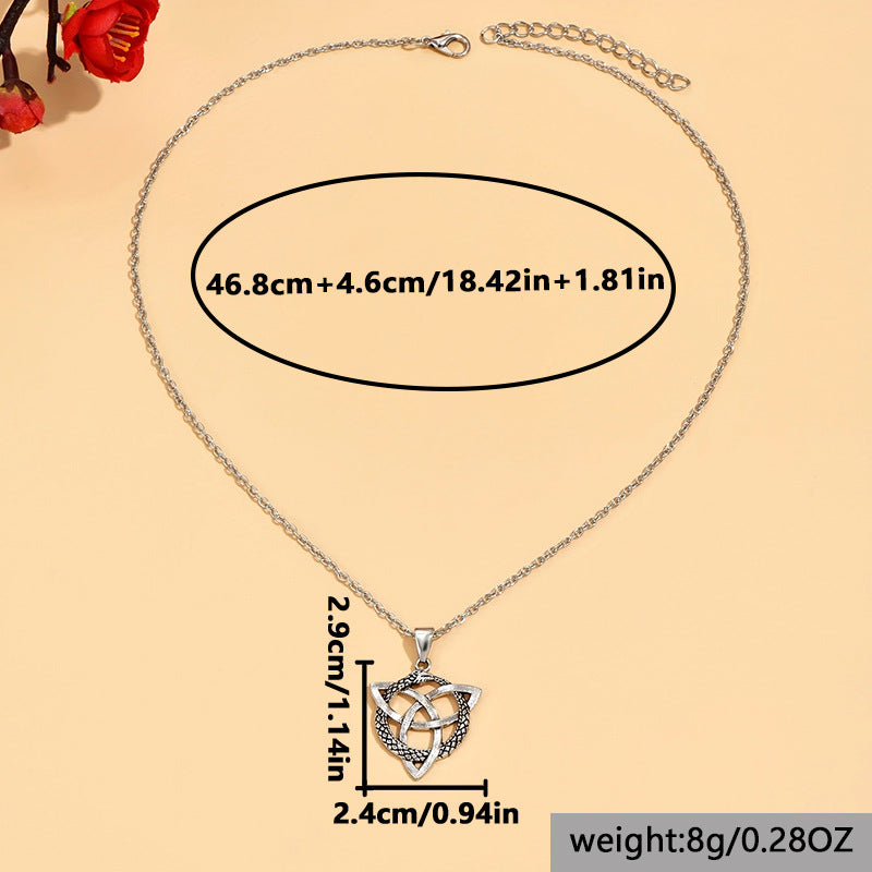 Argent Collier vintage fait main