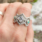 Argent Bague artisanal délicat