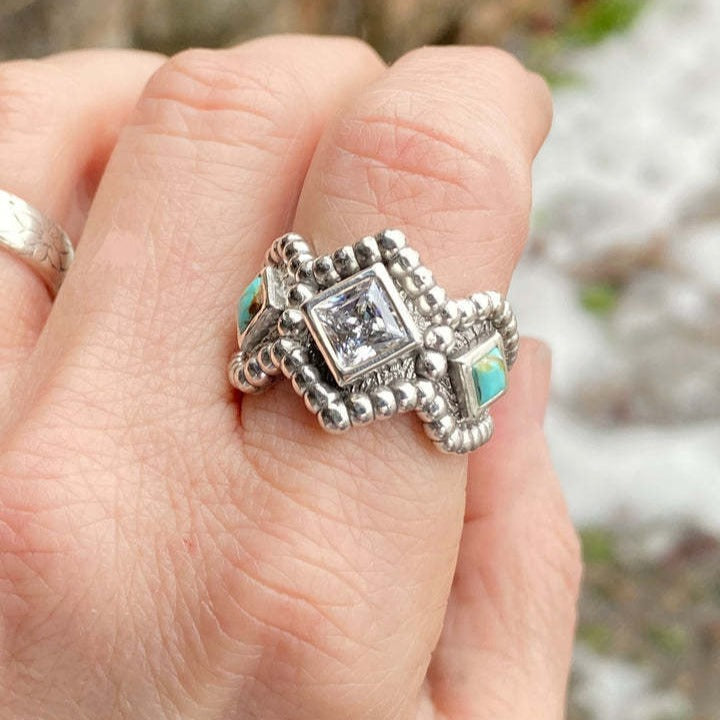 Argent Bague artisanal délicat