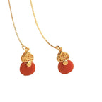 Argent Boucle d'oreille artisanal délicat