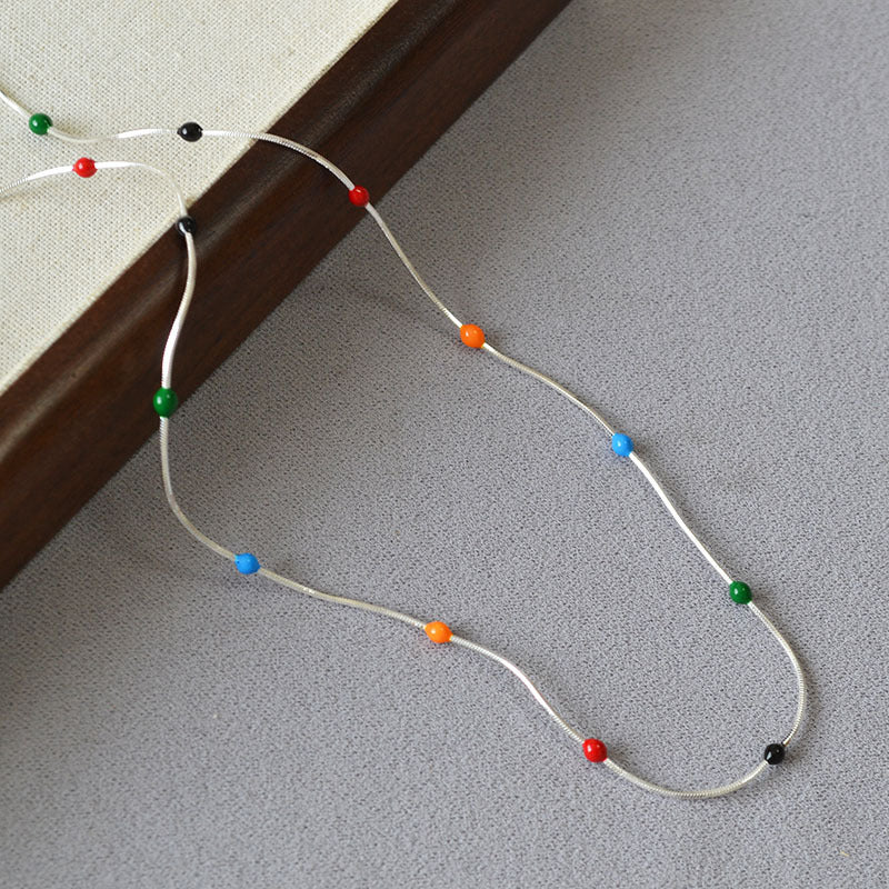 Argent Collier élégant pour toute occasion