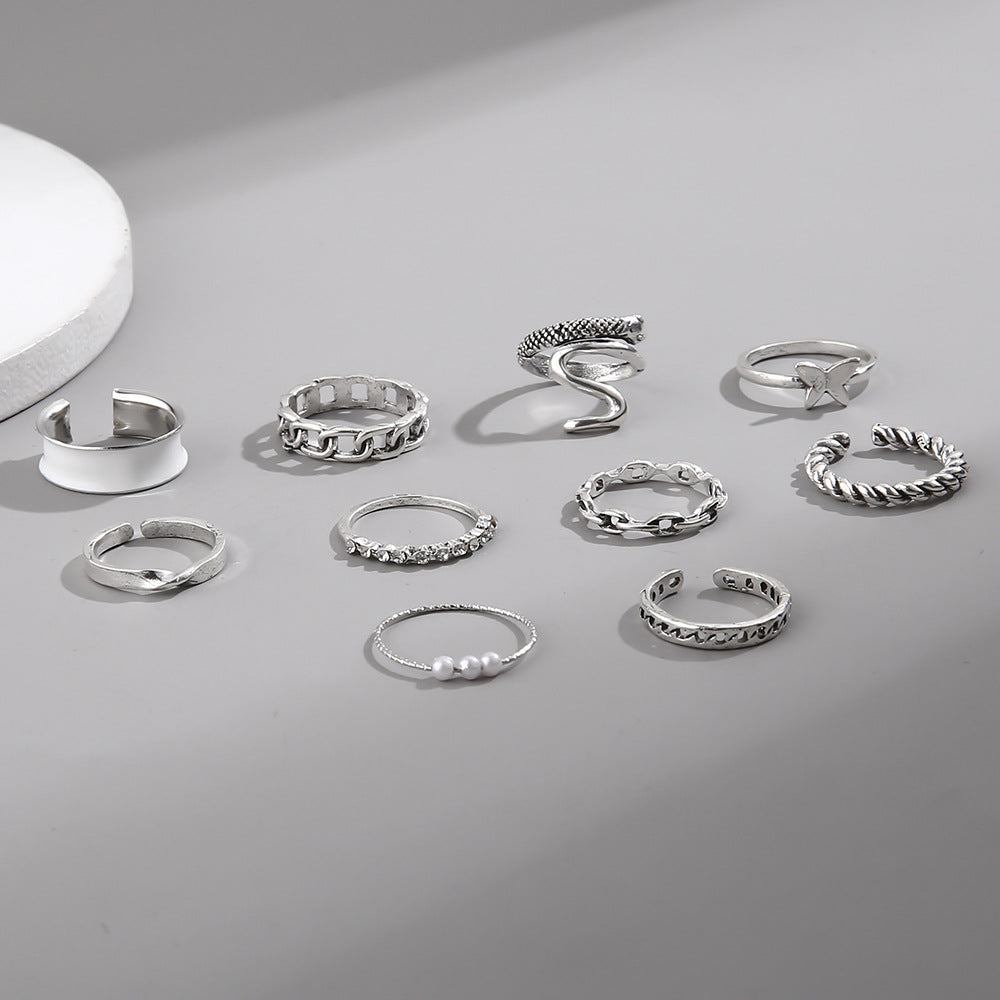 Perle Bague magnifique au style unique