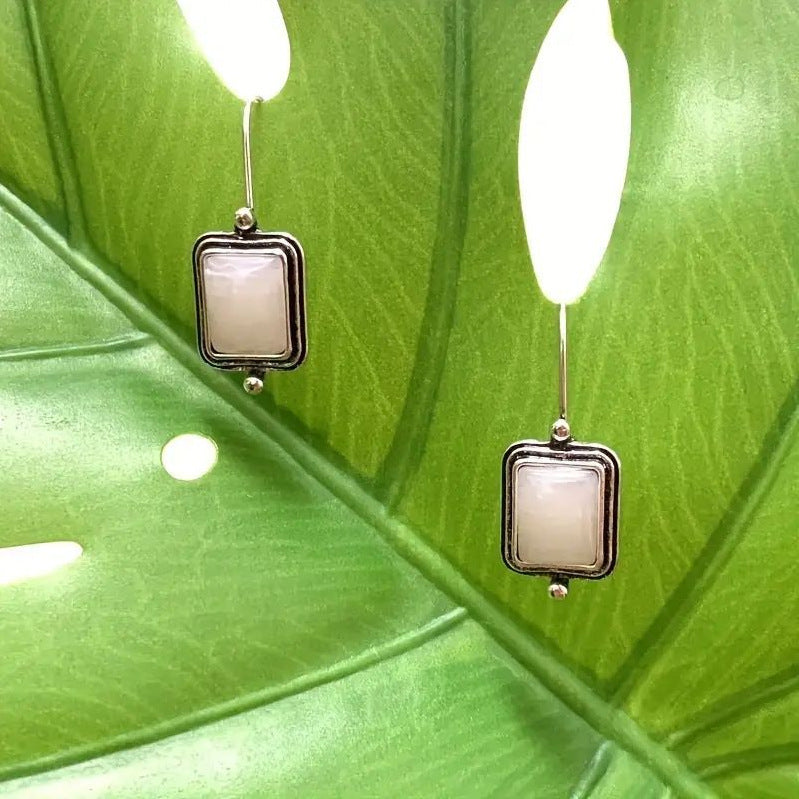 Argent Boucle d'oreille artisanal délicat