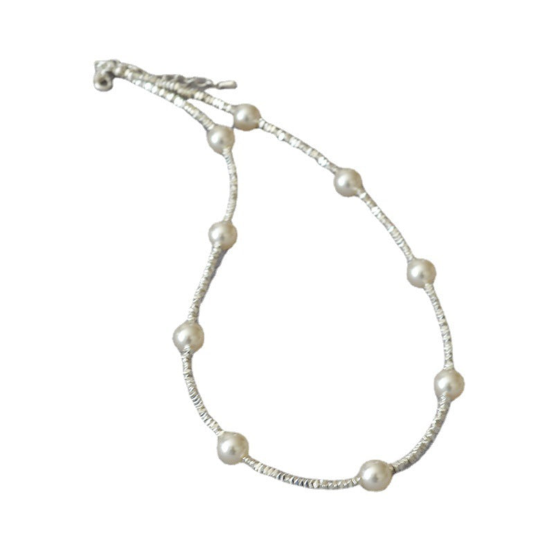 Argent Collier vintage fait main