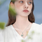 Argent Collier vintage fait main