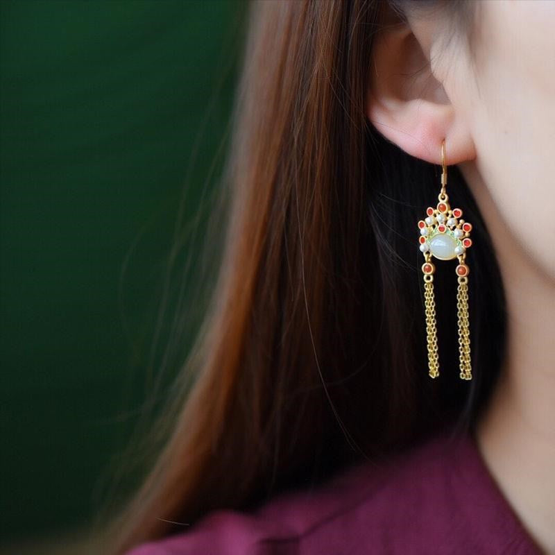 Argent Boucle d'oreille charmant pour toute occasion