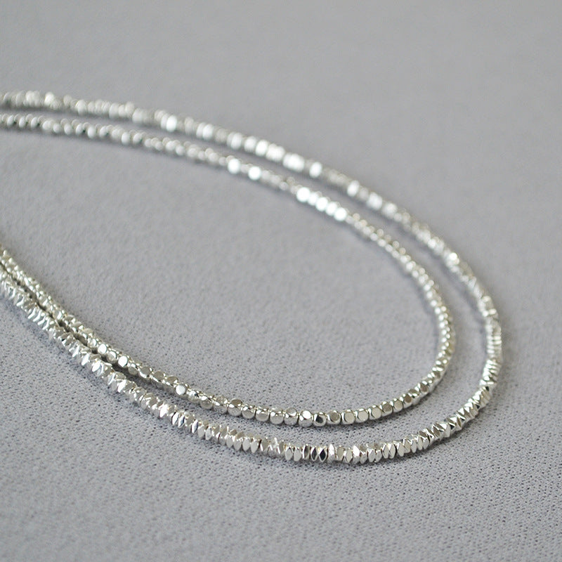 Argent Collier vintage fait main