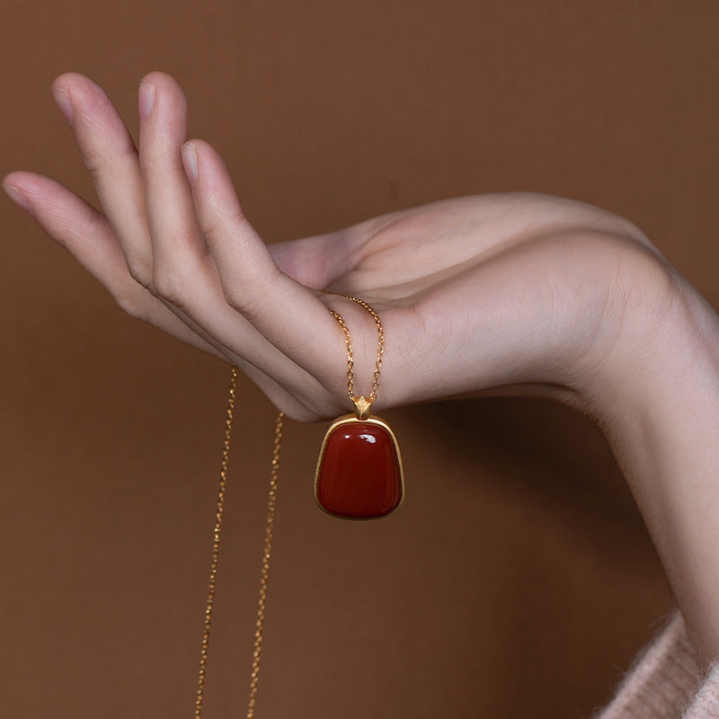 Argent Collier magnifique au style unique