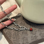 Argent Collier magnifique au style unique