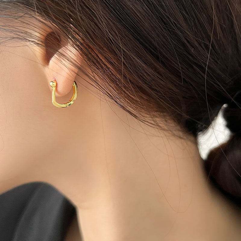 Argent Boucle d'oreille charmant pour toute occasion