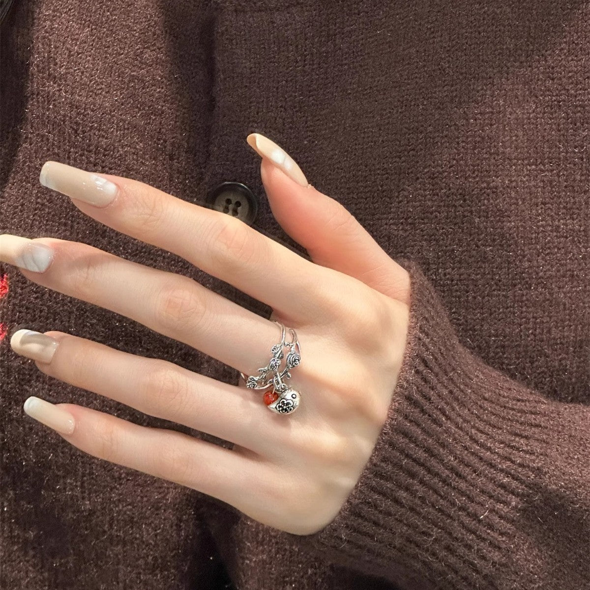 Argent Bague classique au charme intemporel