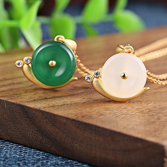 Argent Collier vintage fait main