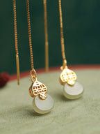 Argent Boucle d'oreille artisanal délicat