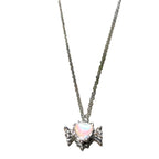 Argent Collier vintage fait main