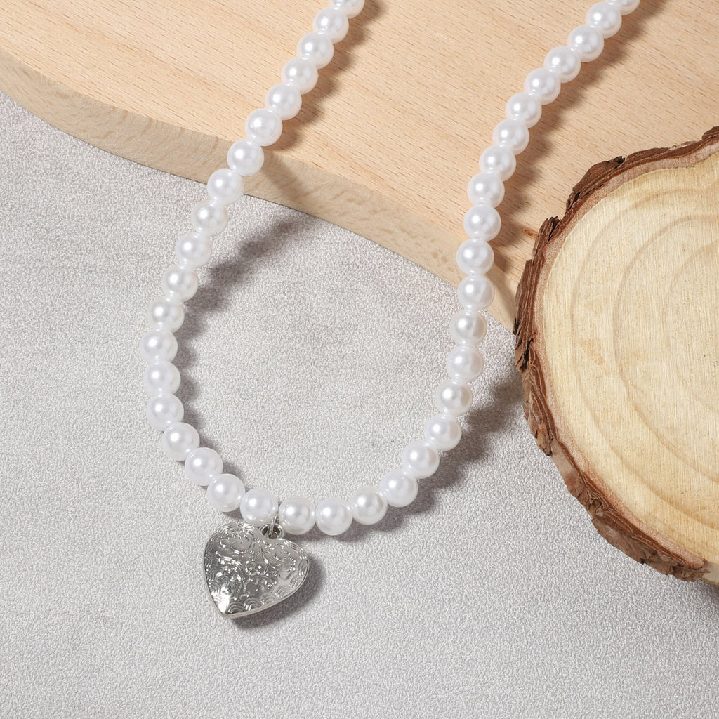 Argent Collier vintage fait main