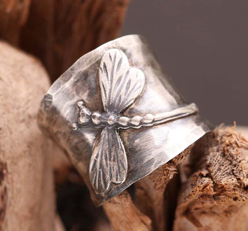 Argent Bague artisanal délicat