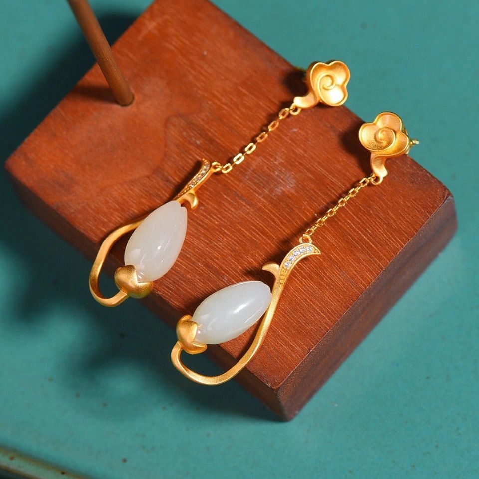 Argent Boucle d'oreille charmant pour toute occasion