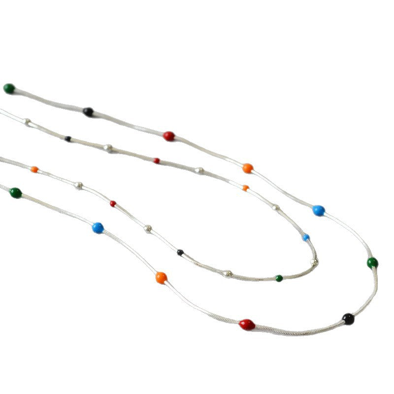 Argent Collier élégant pour toute occasion