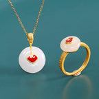 Argent Collier magnifique au style unique