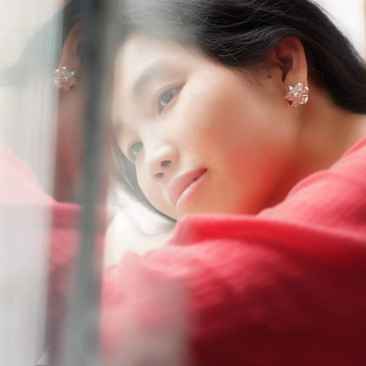 Argent Boucle d'oreille charmant pour toute occasion