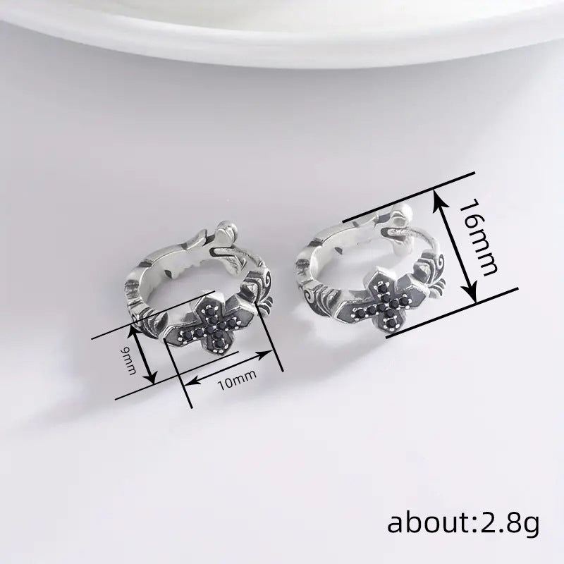 Argent Boucle d'oreille charmant pour toute occasion