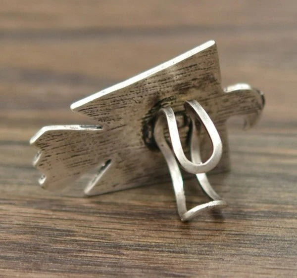 Argent Bague artisanal délicat