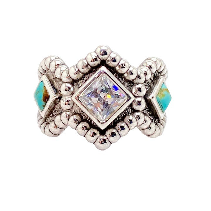 Argent Bague artisanal délicat