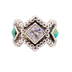 Argent Bague artisanal délicat