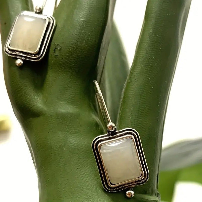 Argent Boucle d'oreille artisanal délicat