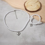 Argent Collier vintage fait main