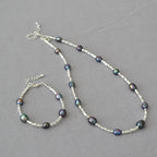 Argent Collier magnifique au style unique