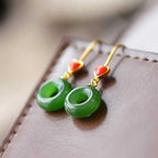 Argent Boucle d'oreille artisanal délicat